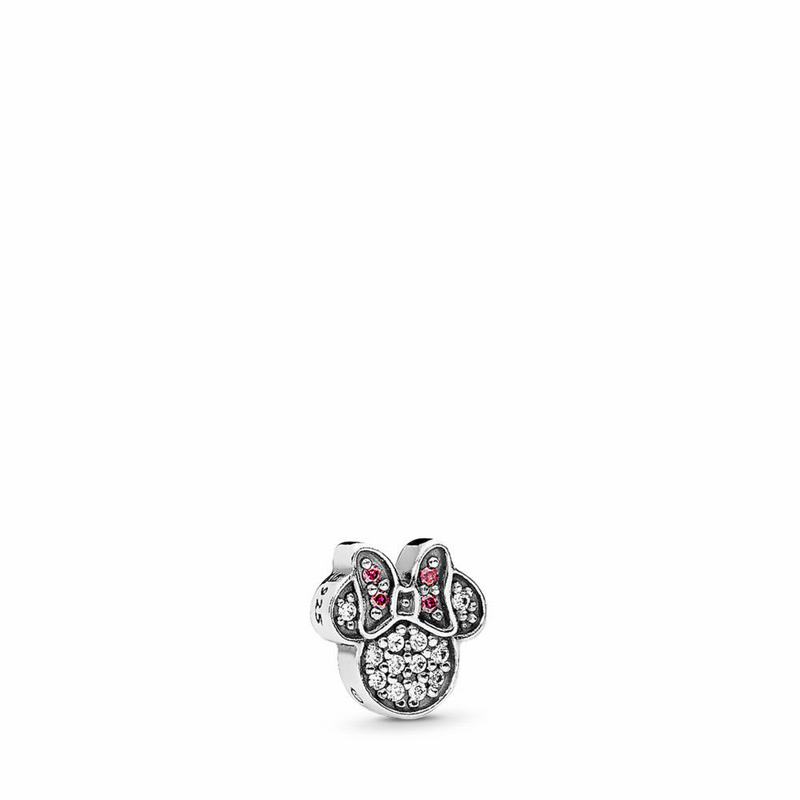 Pandora Disney, Sparkling Minnie Icon Petite Locket Charm Silver Egypt YK0761254
